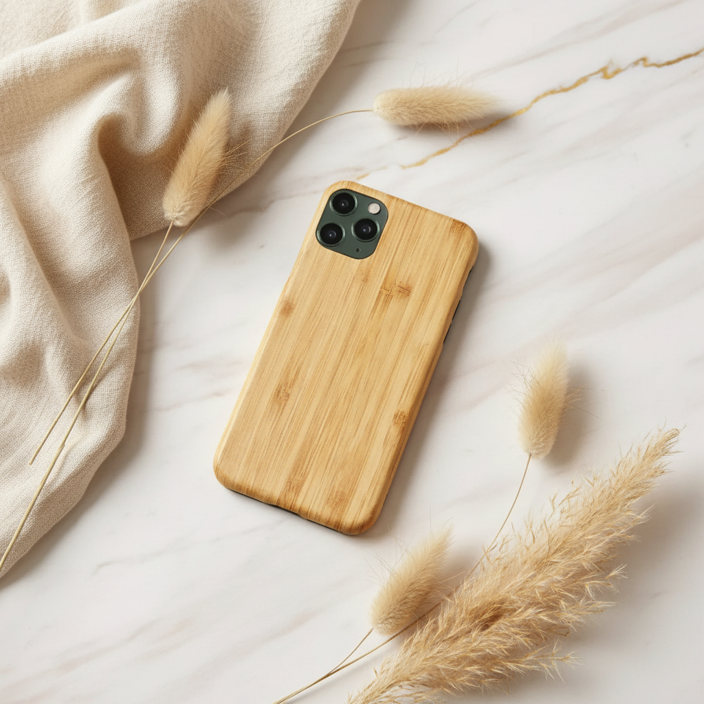 Bamboo phone case 